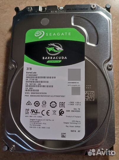 Жёсткий диск Seagate BarraCuda 3Tb