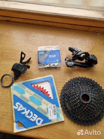 Сет передач 1х10 на deore shadow