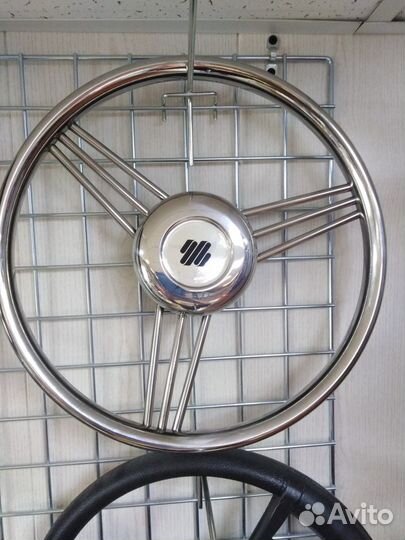 Штурвал нерж три спицы. Италия