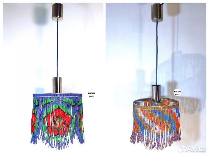 Люстра из бисера винтаж, Чехословакия,60-70-е гг