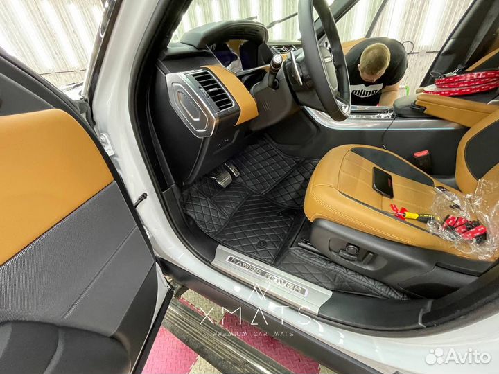 3D коврики из экокожи для Range Rover Sport