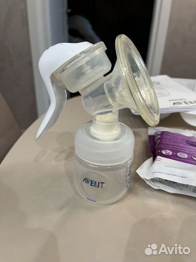 Молокоотсос ручной avent, пакеты, бутылочки