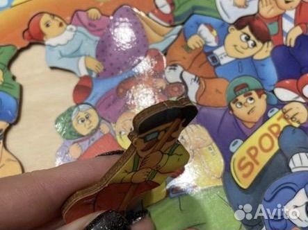 Пазлы деревянные ToySib, тетрис, картонные пазлы