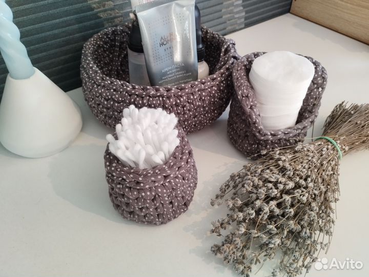 Корзина для хранения, трикотажная корзинка