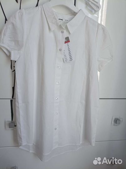 Белая рубашка р-р 158