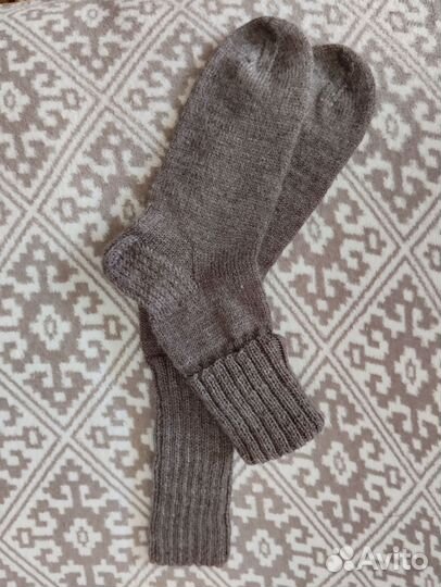 Носки ручной вязки шерстяные