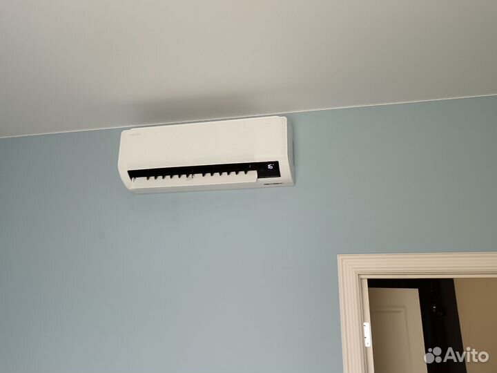 Установка кондиционера, закладка трассы