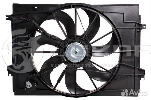 Вентилятор радиатора с кожухом