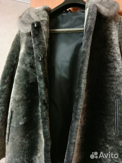 Шуба женская натуральная цигейка