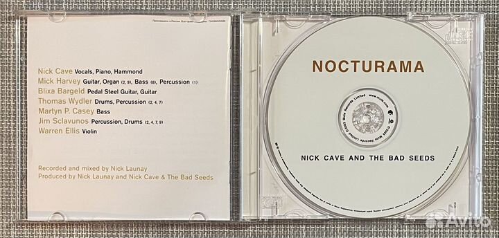 Nick Cave And The Bad Seeds - Nocturama CD Rus