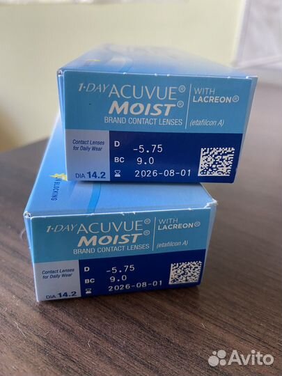 Контактные линзы Acuvue 1 day moist