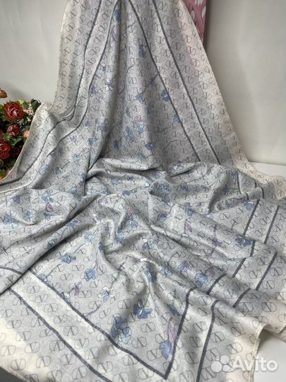 Двусторонний платок Valentino серый