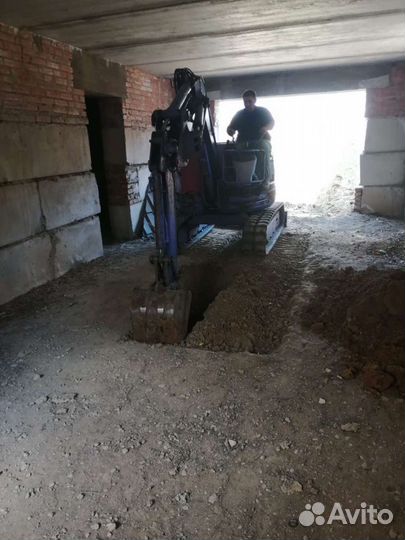 Мини-экскаватор, экскаватор кубовик, земляные рабо