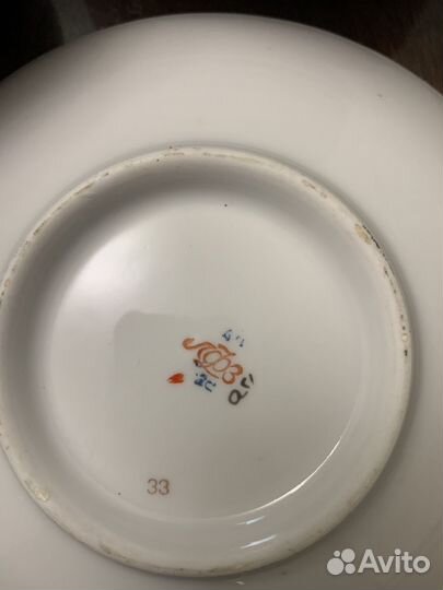 Фарфоровый чайный сервиз (маки) лфз