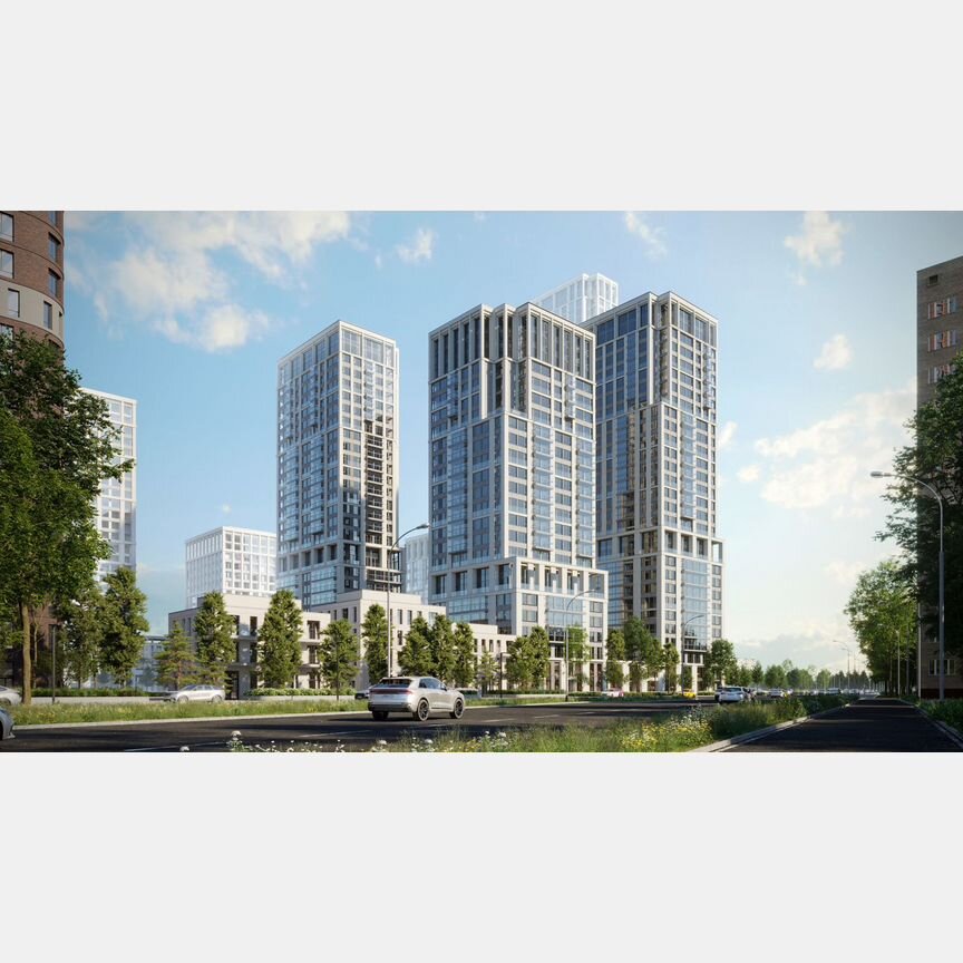 2-к. квартира, 61,2 м², 12/29 эт.