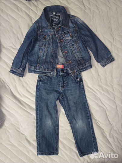 Джинсовый костюм для мальчика 98 Old navy