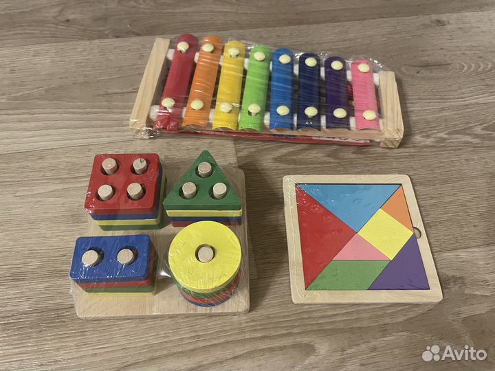 Деревянные игрушки новые