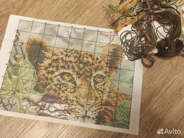 Схемы для вышивки крестом с остатками ниток