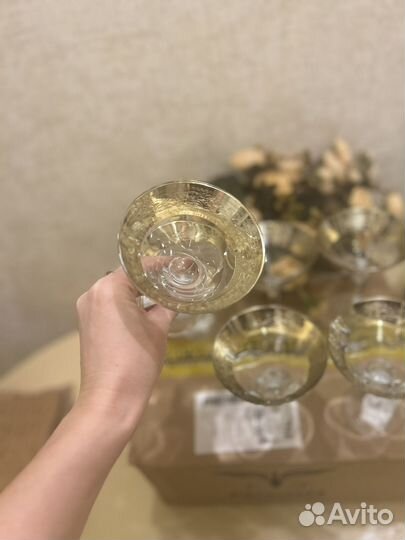 Набор бокалов для мартини с алмазной графировкой