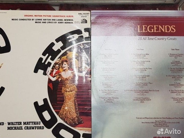 Редкие виниловые пластинки (рок, кантри, эстрада)