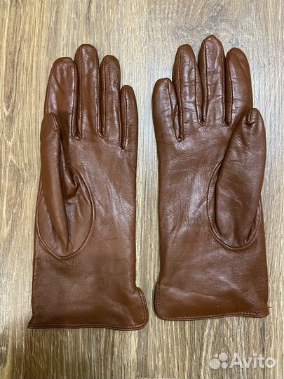 Перчатки женские кожаные новые