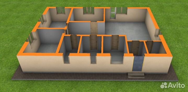 Проект одноэтажного дома 100 кв.м