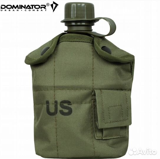 Фляжка армейская в чехле с котелком