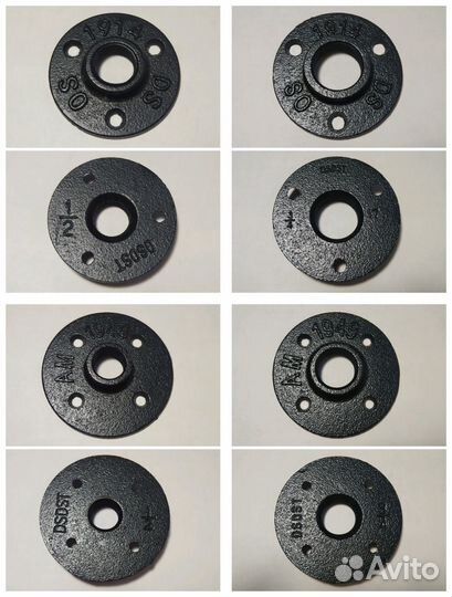 Фитинги резьбовые чугунные (черные) для лофт