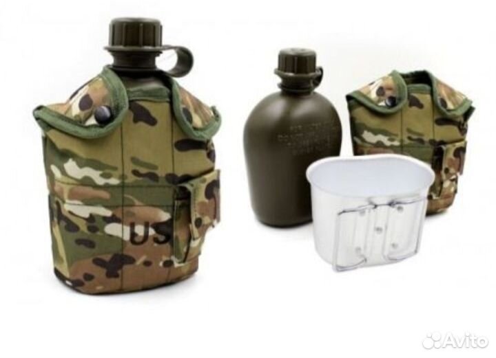 Фляжка с котелком армейская новая в чехле