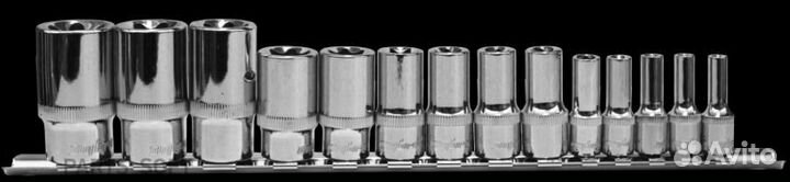 Ombra 910714 Набор головок торцевых глубоких 1/4