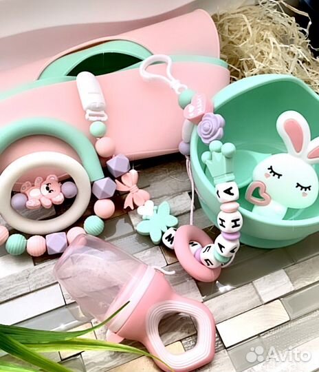 Силиконовые прорезователи Именные