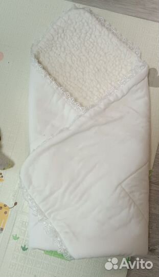 Плед на выписку, натуральная овчина