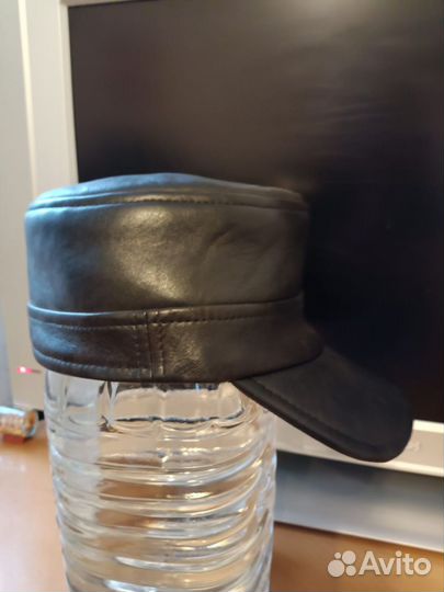 Кепка мужская из натуральной кожи