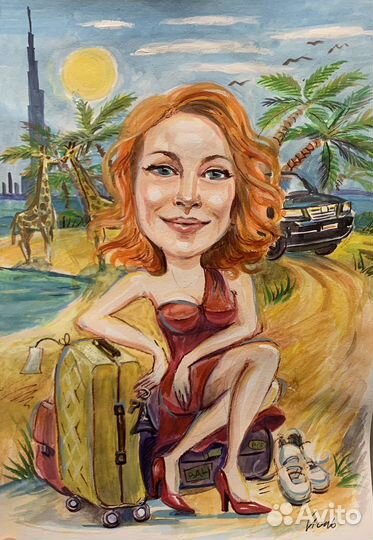 Портреты, шаржи, аквагрим, роспись стен