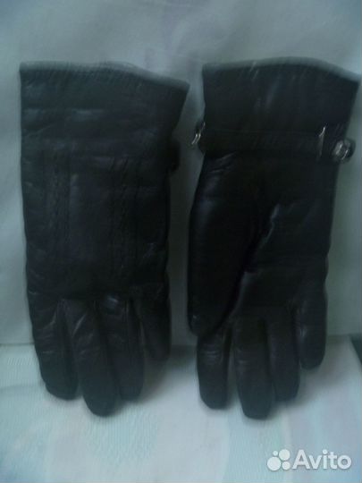 Перчатки Кожаные Кожа-Хром на Натуральном Меху
