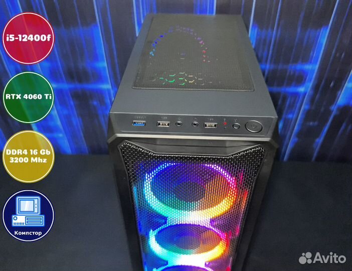 Сборка мощного пк i5-RTX4060Ti-16DDR4-VCS68039-H610