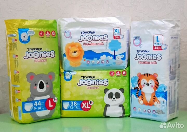 Joonies Подгузники-трусики comfort и premium