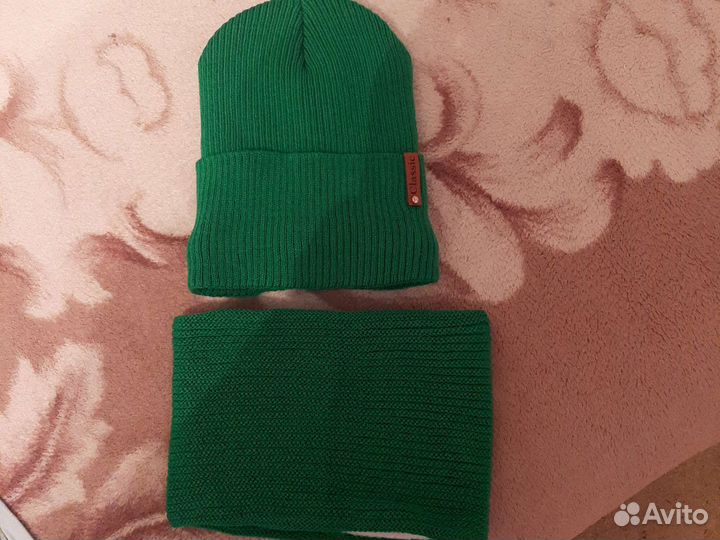 Шапка со снудом на флисе