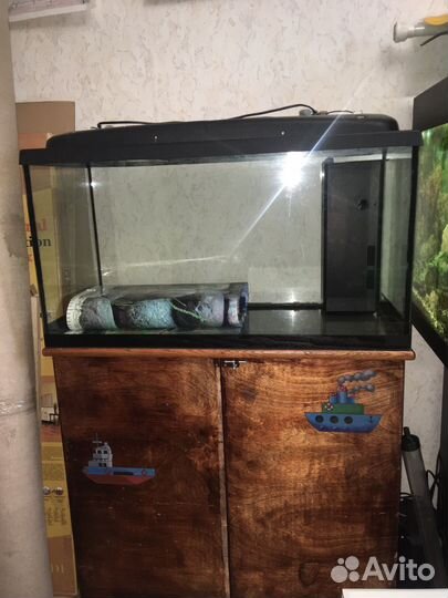 Аквариум 120 литров с тумбой
