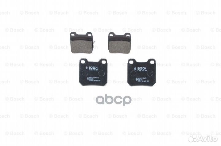 Колодки тормозные дисковые зад 0986490500 B