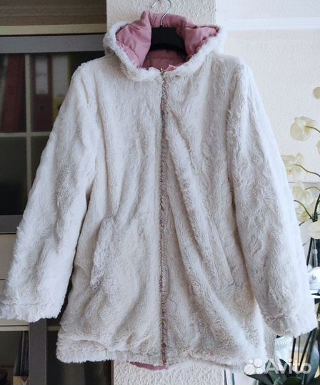 Зимняя куртка пальто Dkny двухстороннее 152-158