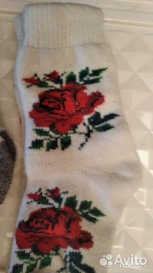 Женские носки, в народном стиле. Шерсть