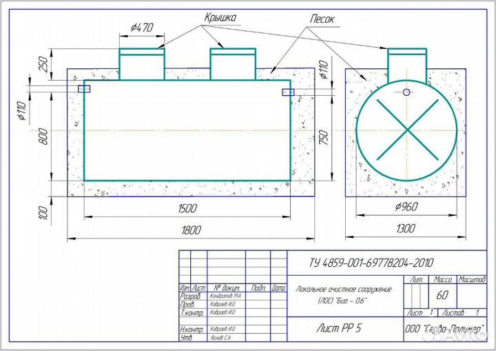 Септик под ключ без откачки и запахов