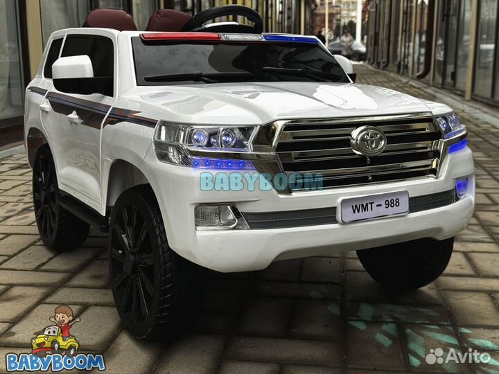 Детский электромобиль toyota land cruiser police