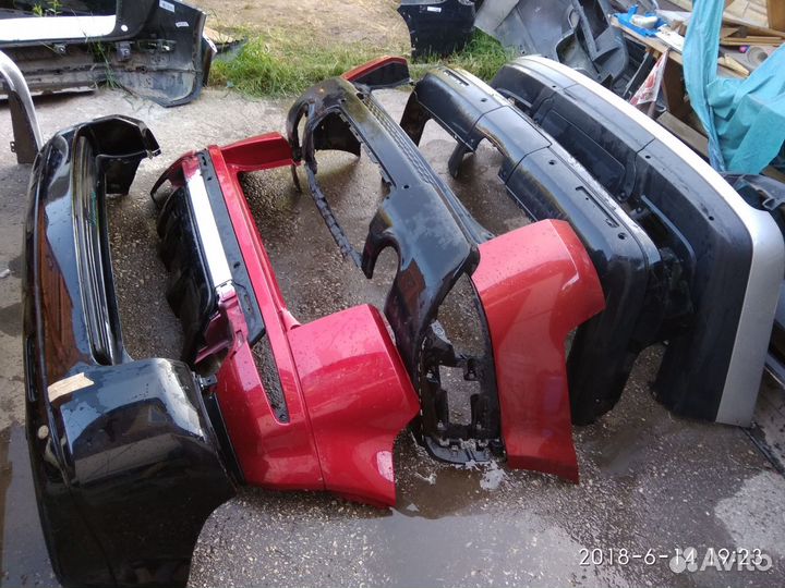 Оригинальный задний бампер land rover