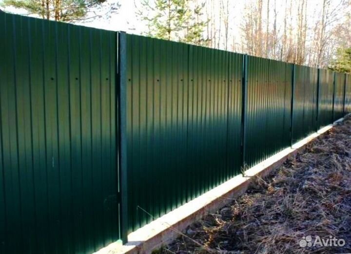 Забор из профнастила