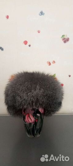 Шапка зимняя чернобурка