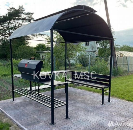 Беседка с мангалом