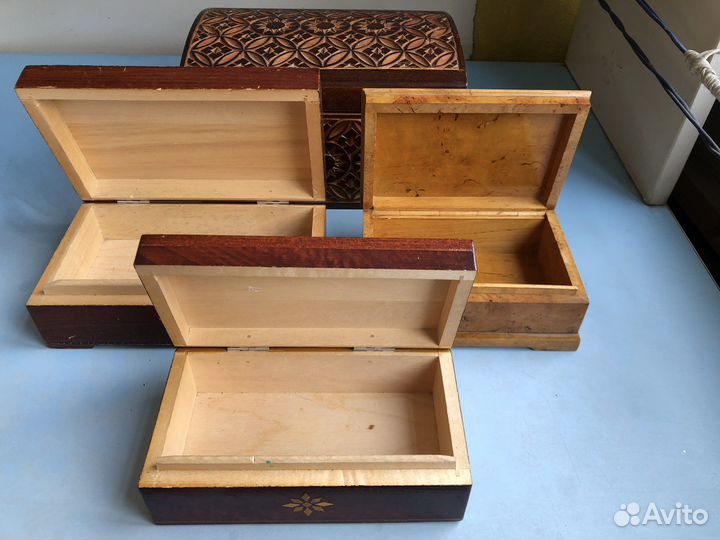 Шкатулки деревянные СССР
