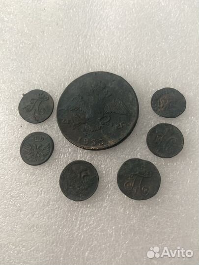 Царские монеты 7 шт